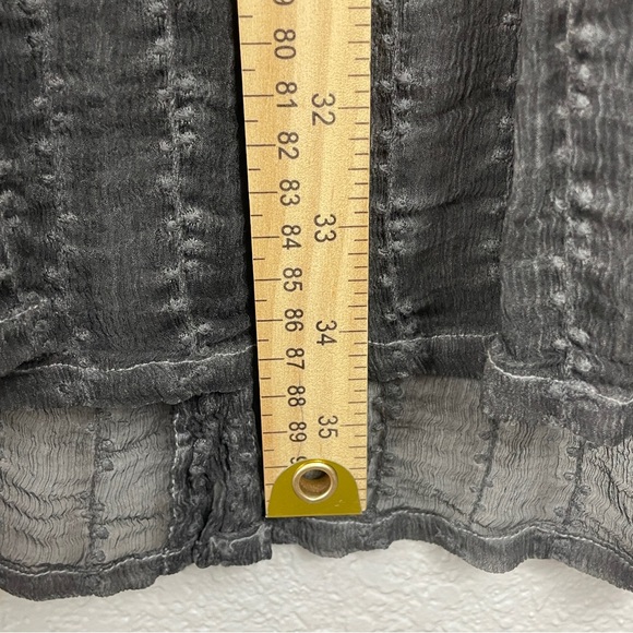 Saga made in Italy tunic top medium dark academia whimsy goth romantic sheer - Picture 11 of 11